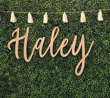 Personalized Wood Sign, Laser Cut. Select Favorite Font, Size and up to 3 Lines per Size. Live Preview. Professional Artwork