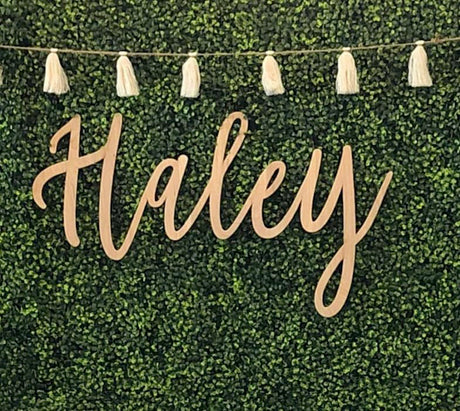 Personalized Wood Sign, Laser Cut. Select Favorite Font, Size and up to 3 Lines per Size. Live Preview. Professional Artwork