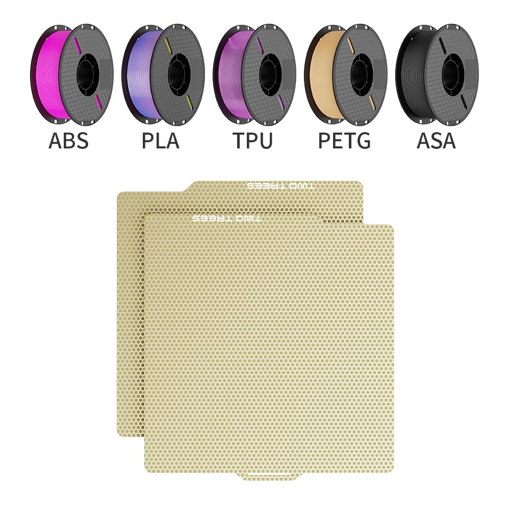 258x258mm Double Sided Flexible PEI Honeycomb Sheet, Smooth PEI Honeycomb Surface for X1/P1P 3D Printer, 3D Printer PEI Plate Removable Platform（1PCS) OUYANG