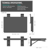 Savior Equipment Wall Rack System Heavy-Duty Steel Folding Table Workbench Shelf Collapsible Wall Mount Hanger, 17" Tan Savior Equipment