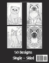 Cat Coloring Book for Kids Ages 8-12: 50 Unique Kitten Cuties A Fun and Easy Coloring Book for Kids WoodArtSupply