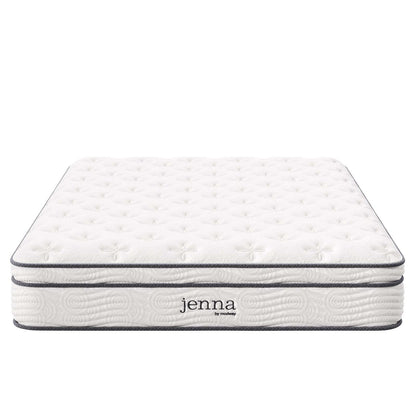 Modway Jenna 10” Innerspring and Memory Foam Full Mattress With Individually Encased Coils