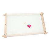 Lampstop Needlepoint Embroidery Tapestry Scroll Frame, Beech Wood Frames for Cross Stitch Quilting Hoop Stand Stitching Frame for Sewing (21"x12") Lampstop