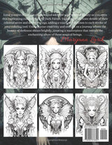 Dark Fairies Coloring Book for Adults: 50 Beautiful and Scary Midnight Fairies for Relaxation and Stress Relief WoodArtSupply