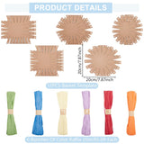 FREEBLOSS 15 Set Basket Weaving Kit Basket Making Kit for Beginners Creative Woven Bowl Raffia Basket Arts and Crafts Projects with Instruction Easter Basket Activities for Easter Eggs FREEBLOSS