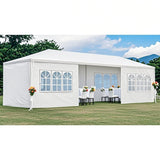 10' X 30' Outdoor Wedding Party Tent Canopy Tent with 8 Removable Sidewalls, Heavy Duty Waterproof Gazebo Patio Shelter for BBQ Camping Party Cater Events Gaderth
