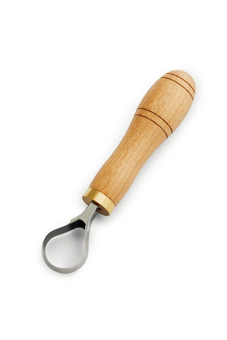 STAMESKY Wood Carving Scorp Knife | Round Carving Tool for Spoons, Bowls, and Cups | Spoon Bowl Carving Tools | Wood Carving for Beginners | Oak Wood Handle with Carbon Steel Blade (1'in full scorp) STAMESKY