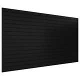 Neoaider Slatwall Panel 8 FT x 4 FT, Interlocking Slat Wall Paneling, Wall Mounted PVC Wallpanel, Suitable for Garage Storage and Organizer, Slatwall Board, Shelves - Black Neoaider