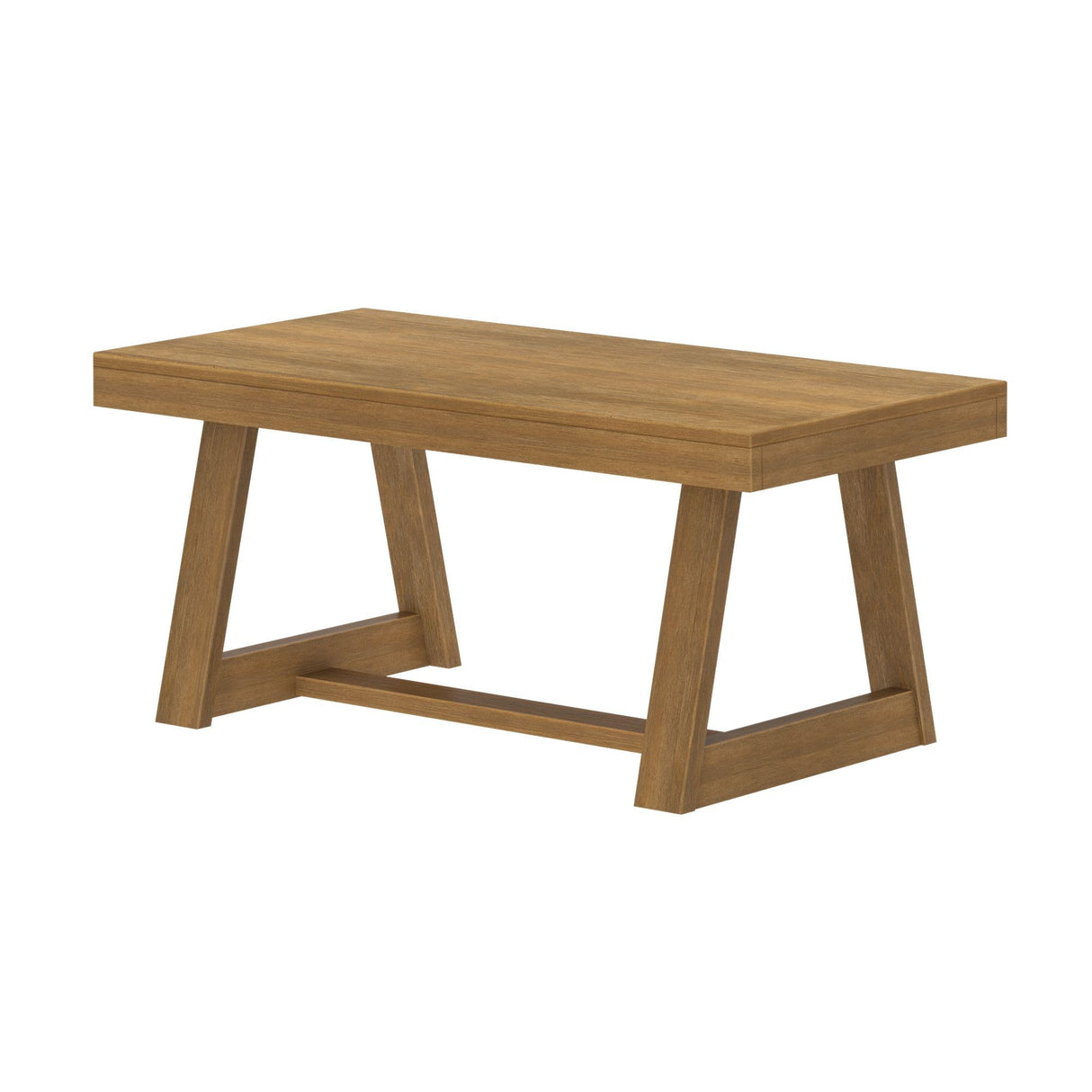 Plank+Beam Classic Rectangular Coffee Table, 40 Inch Farmhouse Coffee Table, Mini Center Tables for Small Spaces, Small Living Space Tea Table, Pecan Wirebrush Plank+Beam