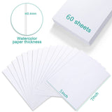 TecUnite 60 Sheets Watercolor Paper Pad Bulk Art White Cold Press Painting Paper for Kids Watercolorist Drawing Student Artist(5 x 7 Inch,Cold Press) TecUnite