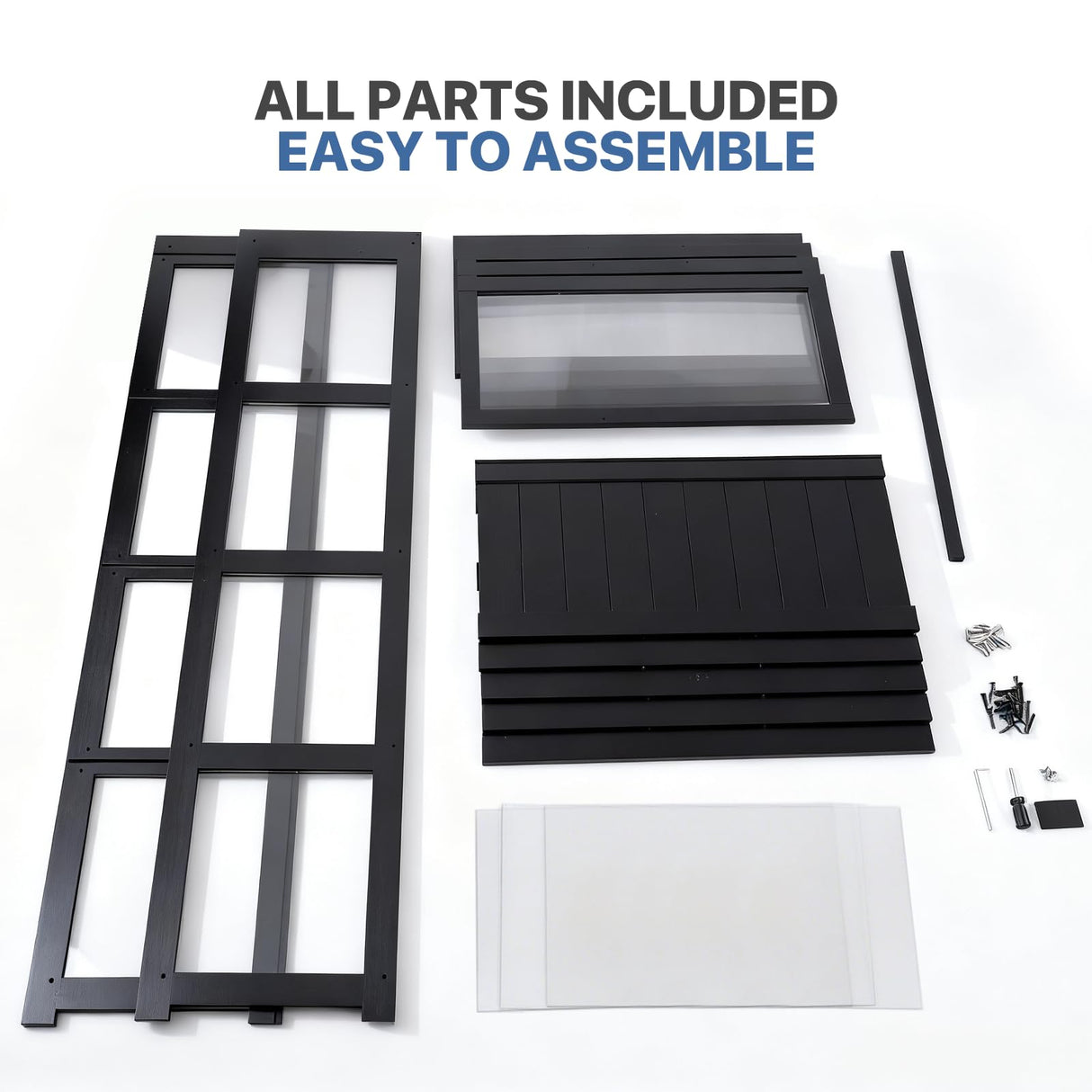 Magshion Display Cabinet with Acrylic Doors, 4-Tier Curio Cabinet for Collectibles, Display Case Showcase for Living Room, Office, 27.5"(L) x 13.5"(W) x 55"(H), Black Magshion