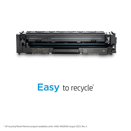 HP 206X Black High-yield Toner Cartridge | Works with HP Color LaserJet Pro M255, HP Color LaserJet Pro MFP M282, M283 Series | W2110X, Pack of 1, Black