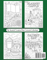 Ireland Coloring Book for Adults and Kids: Celtic Castles, Claddagh & Europe EU Travel Irish Souvenir Gift Dublin Coloring Pages Majosta