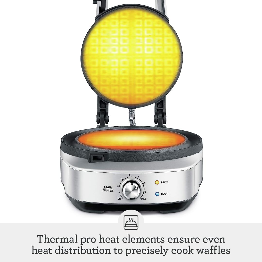 Breville BWM520XL Waffle Iron, 2.3, Silver Breville