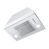 Zomagas Range Hood Insert 24 inch, Built in Kitchen Hood 600CFM, Ducted/Ductless Convertible Stove Hood with Stainless Steel Baffle Filter, Vent Hood Insert w/ 3 Speed Fan, 2PCS Replaceable LED Lights Zomagas