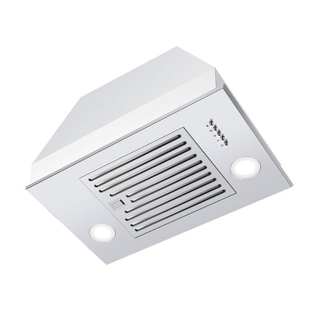 Zomagas Range Hood Insert 24 inch, Built in Kitchen Hood 600CFM, Ducted/Ductless Convertible Stove Hood with Stainless Steel Baffle Filter, Vent Hood Insert w/ 3 Speed Fan, 2PCS Replaceable LED Lights Zomagas