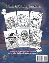 Spooky Beach Coloring Book: 40 designs for Adults and Teens Featuring Kawaii and Spooky Cute Creatures of All Kinds Bold and Easy WoodArtSupply
