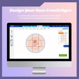 HABGP 2" Round Sticker Labels, Matte Circle Stickers for Inkjet Printer, Printable Blank White Strong Adhesive Labels for Logo, Business, 30 Sheets, 360 Labels habgp