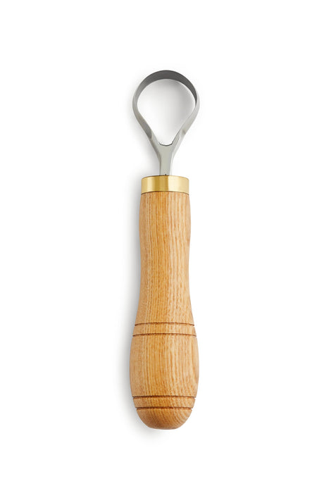 STAMESKY Wood Carving Scorp Knife | Round Carving Tool for Spoons, Bowls, and Cups | Spoon Bowl Carving Tools | Wood Carving for Beginners | Oak Wood Handle with Carbon Steel Blade (1'in full scorp) STAMESKY