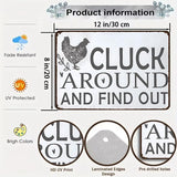 Smilelife Funny Chicken Gifts Chicken Cluck Around and Find Out Tin Sign for Home Farm Chicken Coop Farmhouse Kitchen Garden Decor 8 X 12 Inch (3021) Smilelife
