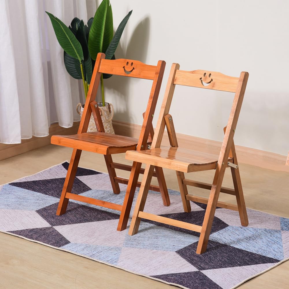 RZGZKLSH Bamboo Folding Chair,Portable Folding Chair for Indoor and Outdoor Use,Suitable for Picnics,Camping,Outdoor Concerts,Easy to Carry and Store(Primary Colour) - WoodArtSupply