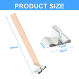 Litoexpe Wooden Candle Wicks 100 Pcs, 5.1 X 0.5 Inch Wood Wicks for Candle Making, Naturally Smokeless Wooden Candle Wicks Candle Coreswith Wick Clips Holders with Metal Base 50 Sets Litoexpe