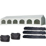 Delta 40'x20' Fire Retardant (FR) PVC Party Tent,Wedding Tent Canopy,Outdoor Event Shelter,Garden Gazebo,with Waterproof Top,Galvanized Steel Poles,Carry Bags DELTA