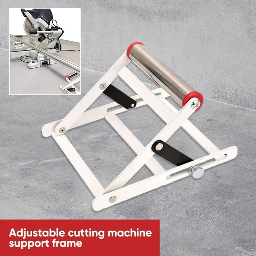 YUERUI 2Pc Adjustable Cutting Machine Support Frame, Table Saw Stand Height Adjustable, Metal Cutting Machine Work Support Stand, Cutting Machine Attachment, Suitable for Farm Outdoor Labor P - WoodArtSupply