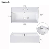 22 Inch Floating Bathroom Vanity With Sink, Wall Mounted Bathroom Vanity Cabinet With Ceramic Sink, Small Bathroom Sink Cabinet With Right Side Storage, Modern Single Sink Bathroom Vanity, Green BNSPLY