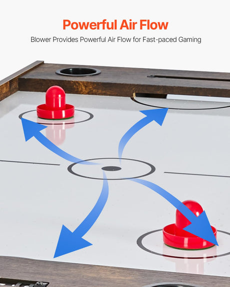 VEVOR 3-in-1 Combo Game Table Set, 54" Air Hockey Table, Multi Combination Table with Air Hockey, Ping Pong, Foosball, Pushers & Pucks, Air Powered Arcade Hockey Table for Family Game Room Office VEVOR