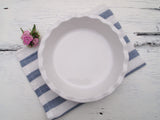Emile Henry Made In France 9 Inch Pie Dish, White Emile Henry