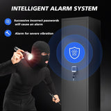 5-8 Biometric Gun Safe for Home, Large Capacity Rifle & Pistol Safe with Quick-Access Lock, Ammo Storage, No Assembly Required (52"H*12"W*11''D) Leariso