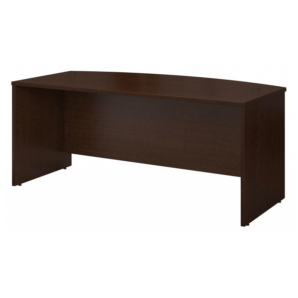 Bush Business Furniture Series C 72W Bow Front Office Desk in Mocha Cherry, Large Computer Table for Home and Professional Workplace Bush Furniture