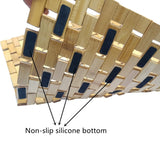 HJJKKH Bath Mat Rayon Derived from Bamboo 15.7X 23.6 inches, Non Slip and Foldable Floor Shower Bath Mat for Bathroom, Bathtub, Shower, Sauna, Hot Tub HJJKKH