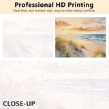 TUMOVO DIY Paint by Number for Adult Ocean, Dune Landscape Paint by Numbers, Nature Landscape Adult Paint by Numbers Kits on Canvas, 16X20 Inch Beach Paint by Numbers for Adults Beginner TUMOVO