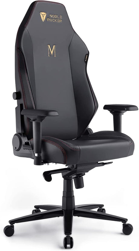 Noblerocker Gaming Chair Ergonomic PC Game Chair- Lumbar Support Headrest 4D Armrests Computer Chair, Big and Tall Comfortable Large Noblerocker