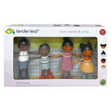 Tender Leaf Toys - Humming Bird Doll Family - Multicultural Wooden Dolls House Family Set with Flexible Arms and Legs - Inspires Endless Imaginative Play - Age 3+ Tender Leaf Toys