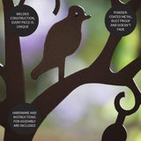 Evergreen Plow & Hearth Tree of Life Garden Arbor - 7 Feet Tall | Slim Metal Arch with Iron Trellis for Climbing Plants | Elegant Wedding Arbor | Outdoor Patio & Garden Decor Evergreen