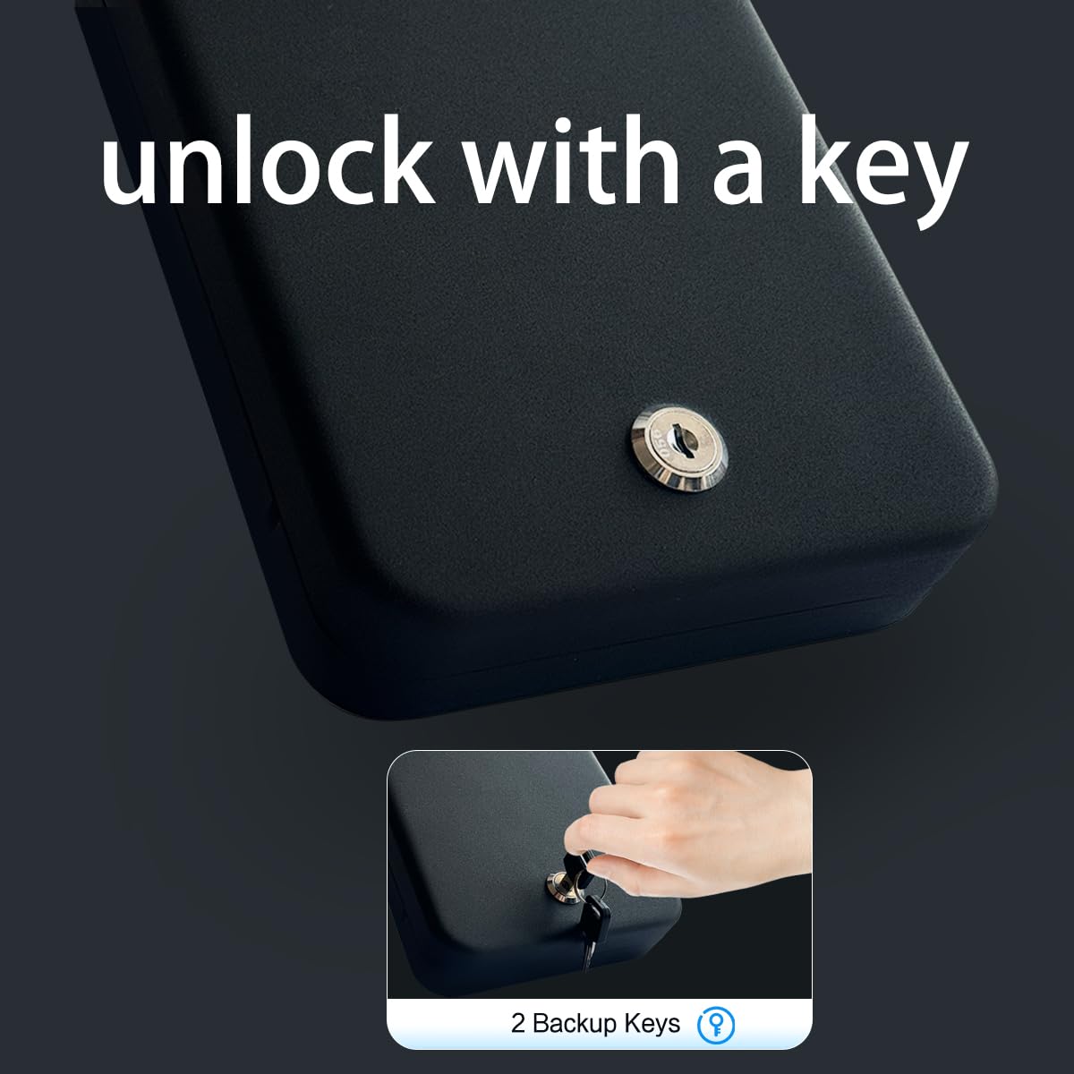 Gun Safe for Handgun Small Pistol Safe,for drawer bedroom nightstand study and wardrobe,Portable small gun safe for easy carrying Generic