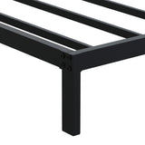 DiaOutro 9 Inch King Bed Frame Heavy Duty Low Profile Metal Platform No Box Spring Needed Mattress Foundation, Easy to Assembly, Noise Free, Black DiaOutro