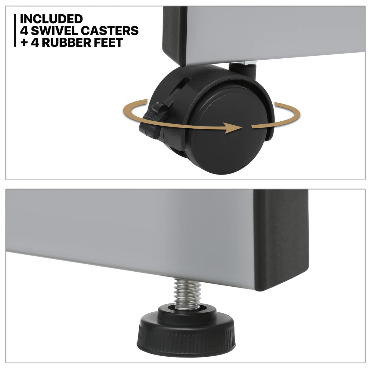 MoNiBloom Drafting Table on Wheels with Storage & Side Tray - Adjustable 0-65° Glass Tabletop, Replaceable Feet Art Desk MoNiBloom