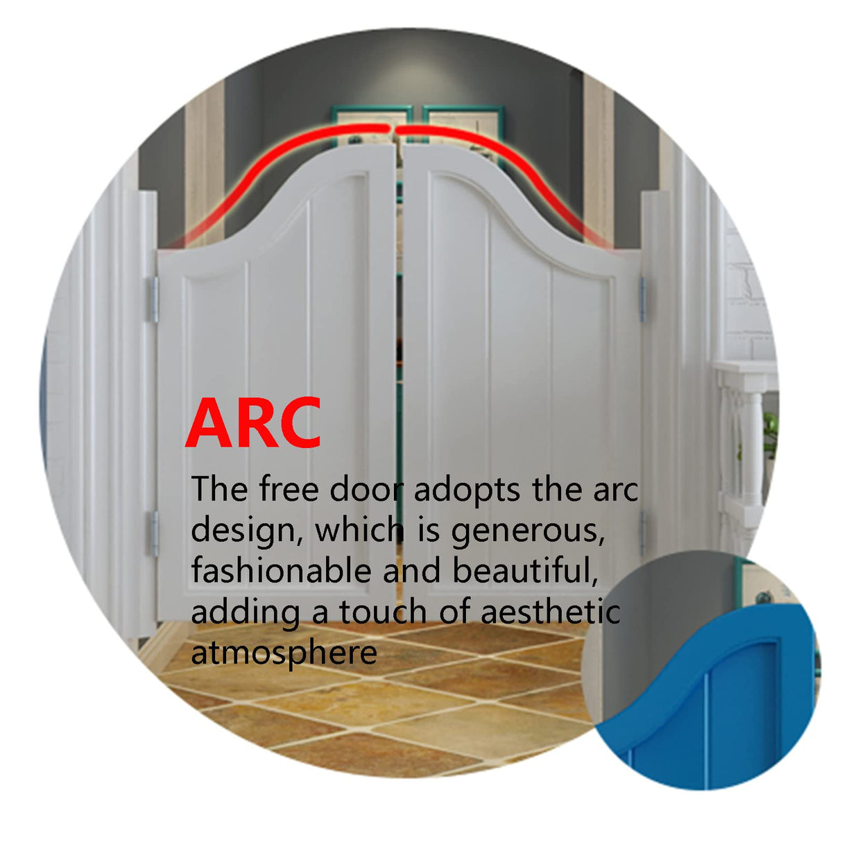 ZARBAILRE Solid Wood Saloon Swing Door 39×39inch, Pre-Sanded Retro Café Swinging Door, Cafe Swinging Doors for Shopping Malls Kitchen Restaurant Partition Parlor Butler Door ZARBAILRE