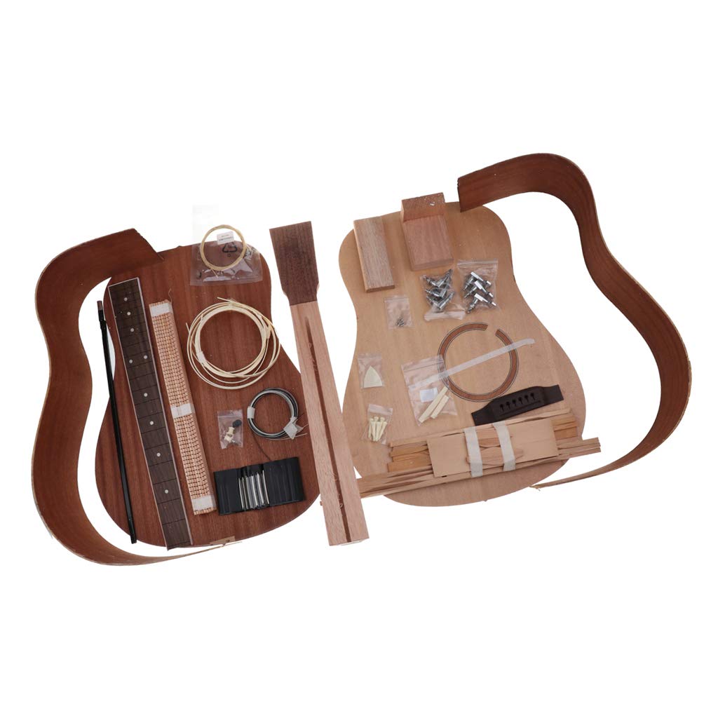 DIY Acoustic Guitar Kit 41 Inch Spruce Wood for Gift B Baosity