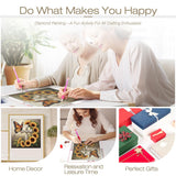 Sanjee Cross Diamond Art Painting Kits for Adults Beginner, Sunflower 5D DIY Round Full Drill Gem Art Crafts for Home Wall Decor Gift, 12x12inch Sanjee