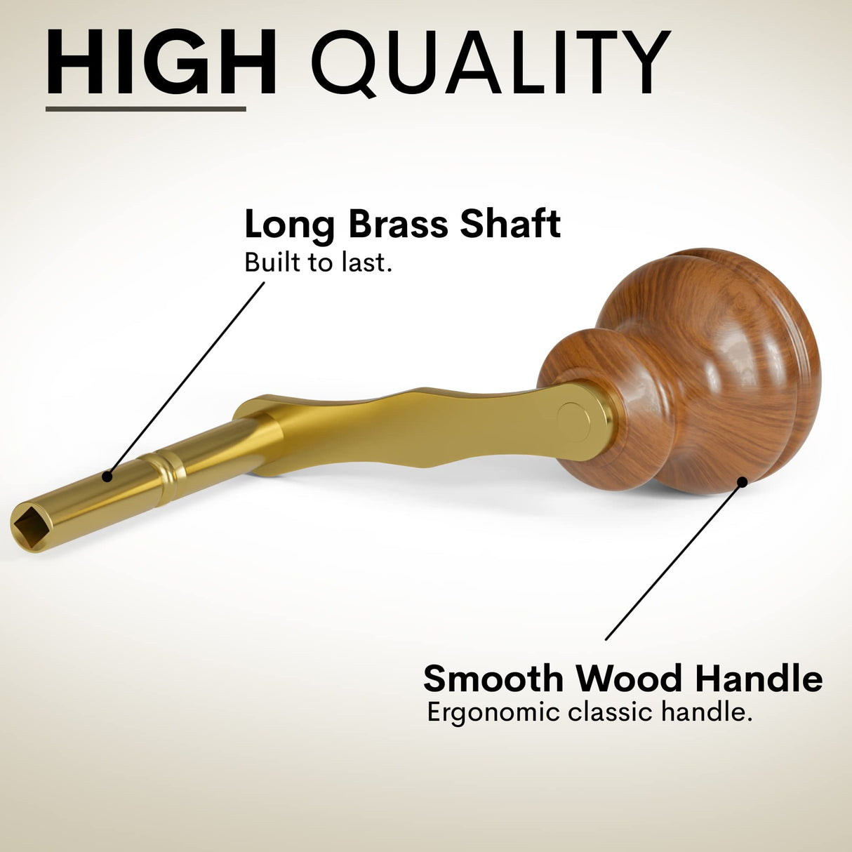 Grandfather Clock Winding Key Crank Winder Sligh Ridgeway Pearl NATIKON