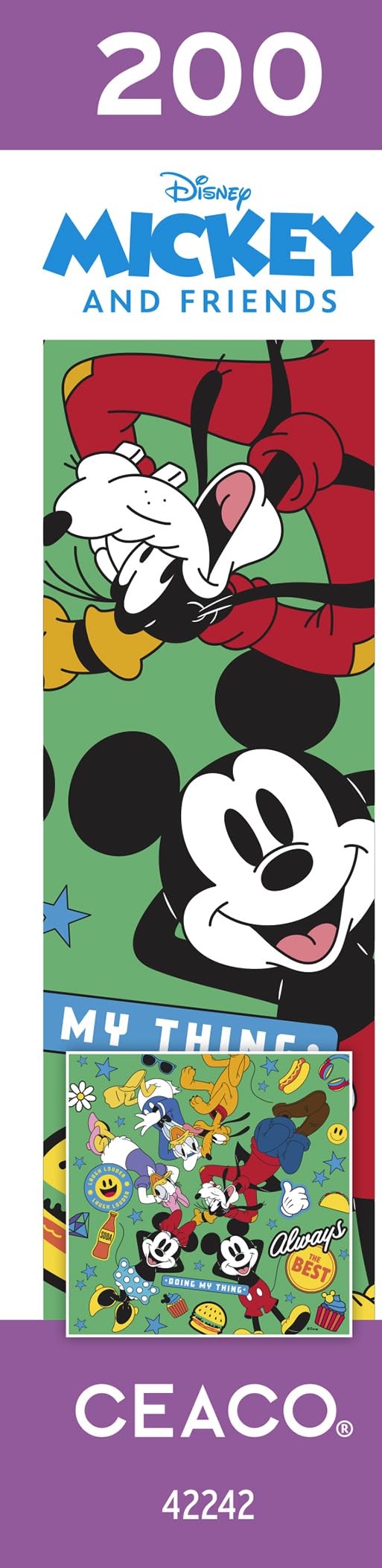 Ceaco - Disney - Mickey and Friends - Foundation - 200 Piece Jigsaw Puzzle Ceaco