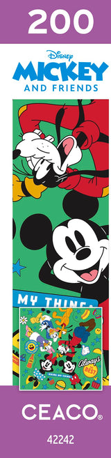 Ceaco - Disney - Mickey and Friends - Foundation - 200 Piece Jigsaw Puzzle Ceaco