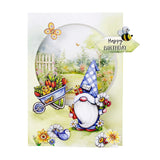 Katy Sue Garden Gnomes Die-Cut Pop-Up Card Making Kit for Adults. Makes 12 Cards & Contains Gnome/Gonk Die-Cut Decoupage Paper Sheets, Supports, Envelopes & Foam Pads for Card Making Supplies Katy Sue