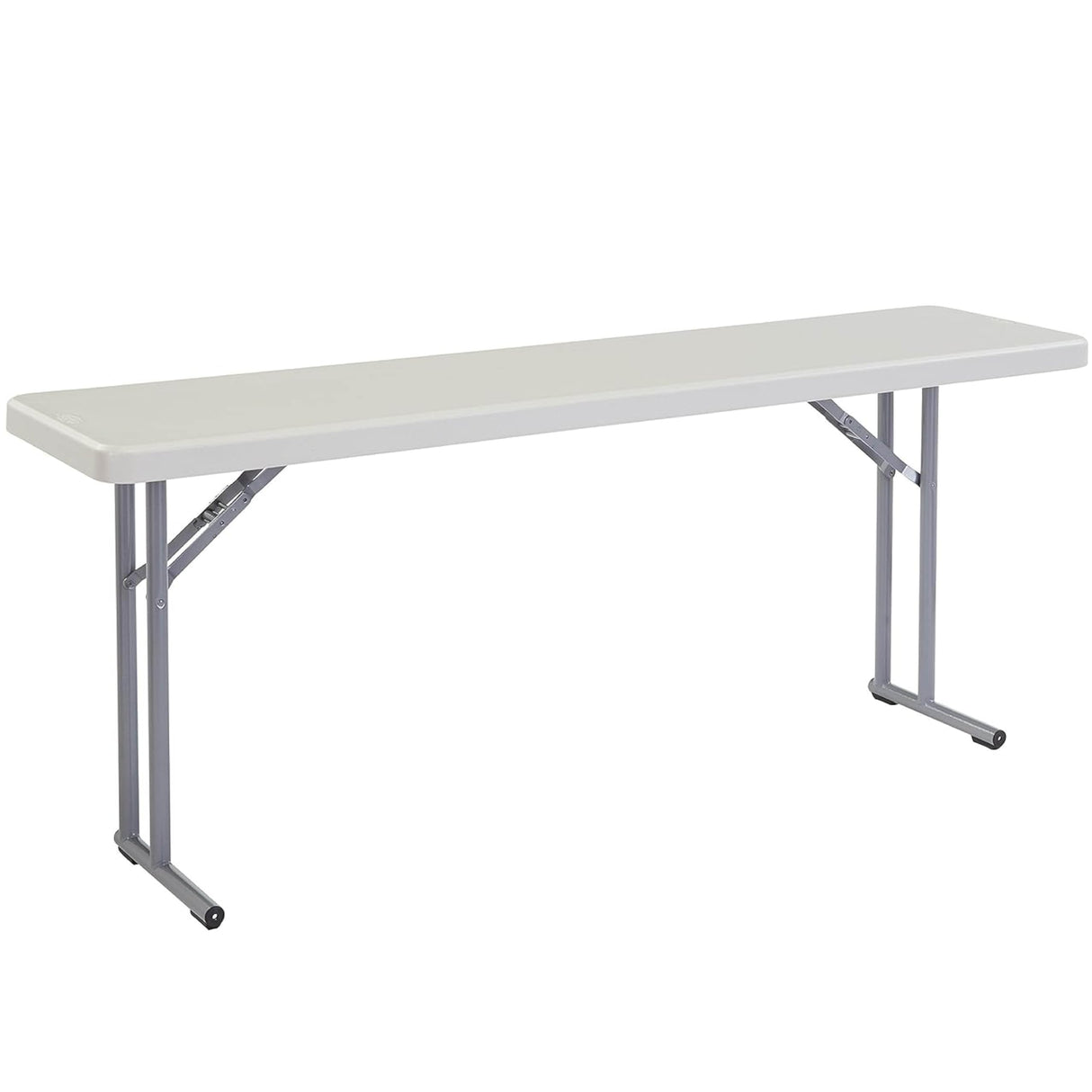 Seminar Folding Table by National Public Seating – 18x72 Portable, Heavy-Duty Foldable Table Indoor/Outdoor Table for Office, Conferences & Training Rooms – Lightweight & Durable, Speckled Gray National Public Seating