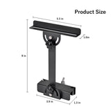 Aquarium Light Riser 0-6.5 Inch High Adjustment Fish Tank LED Aquarium Light Stand Support Width <=4.9 Inches Rust -Proof Metal Material, 12 Kg of Carrying Capacity DONGWUZHIDAO